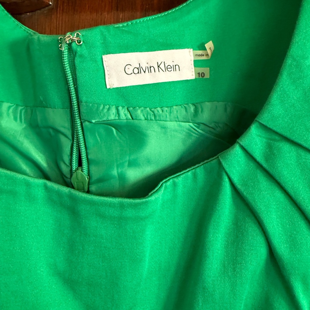 Calvin Klein Vibrant Green Dress